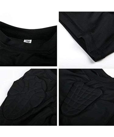 DGXINJUN Youth Boys Padded Compression Shirt with 8 Pads - Chest, Elbow, Ribs Protector for Parkour & Exercise - Buy Online on GoSupps.com