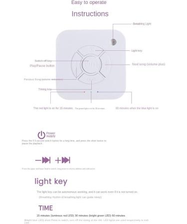 Midautoo USB Rechargeable Sleep Sound Machine | Timed Shutdown | for Baby, Adult, Office | Relaxation & Better Sleep - Buy Online on GoSupps.com