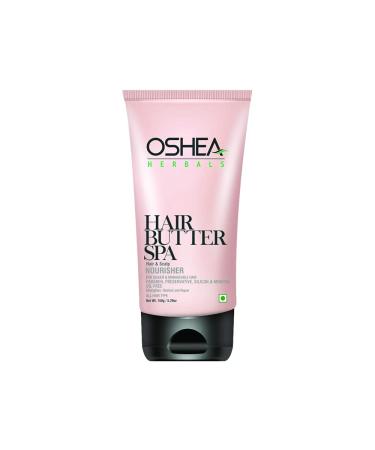 Oshea Herbals Hair Butter Spa Cream for All Hair Types | Deep Moisturizing with Silky Smooth Texture Repairs Dull & Damaged Hair | Enriched with Cherry Basil & Neem Extract 150 g