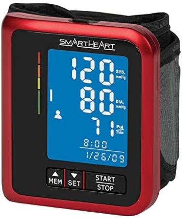 Smartheart Blood Pressure Monitor | Adult Wrist Cuff | Advanced Inflation Techno