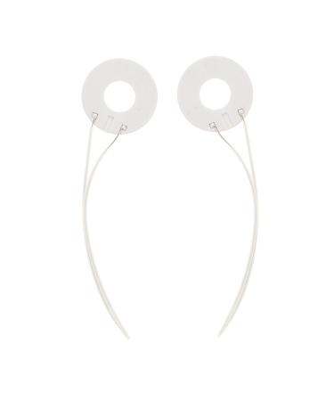 FOMIYES 2pcs Replacement Hot Ring Heated Curlers Coils Heating Plate Repair Kit Heating Coil White Plastic 9.5X2.5CM White
