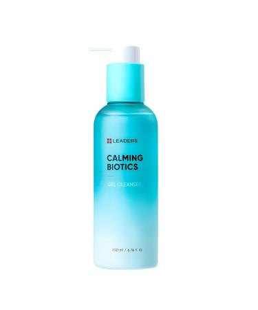 LEADERS Cosmetics Calming Biotics Gel Cleanser - 200ml 6.76 fl oz Gentle Hydrating Face Wash for Sensitive Skin Sulfate-Free Balances Skin Microbiome 6.76 Fl Oz (Pack of 1)