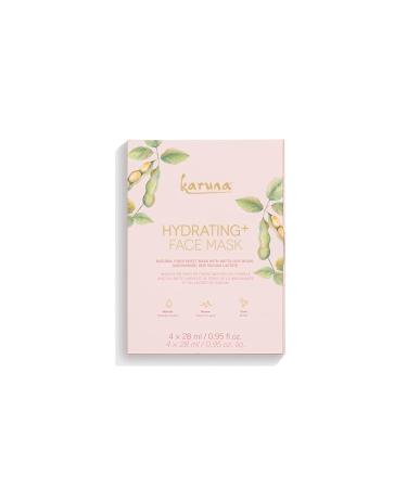 Karuna Hydrating+ Sheet Face Masks  Facial Skincare and Beauty Essential - Made of Absorbent Natural Fiber with Natto  Niacinamide and Sodium Lactate to Restore Glow and Moisture (4 Sheets per Set) 4 Count (Pack of 1) Ne... - Buy Online on GoSupps.com