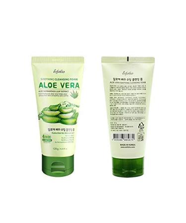 Esfolio Aloe Vera Face Washing Cream Water Moist And Deep Cleansing Foam Cleansing  120g