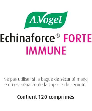 A.VOGEL - Echinaforce forte immune Dietary supplement Improves the body's resistance - For the winter - Fresh plant extract of echinacea Organic plant active ingredients - 120 tablets - Buy Online on GoSupps.com