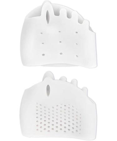 Professional Elastic Foot Cushions - Breathable Forefoot Gel Pads for Pain Relief | Reusable Metatarsal Pads - 1 Pair - Buy Online on GoSupps.com