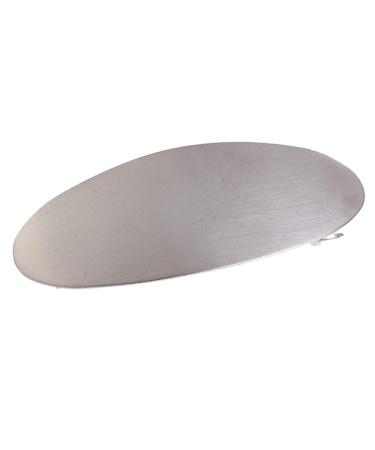 freneci Brushed Geometric Large Hair Clip Women Hair Clip Clamp Hairpin Hair Accessories - Silver
