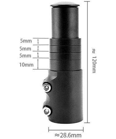 BlueSunshine Bike Handlebar Riser - Aluminum Alloy Black | Bicycle Fork Stem Extender - Buy Online on GoSupps.com