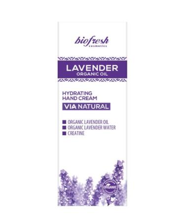 Bio Fresh Ltd Biofresh cosmetics Via Natural Lavender hand cream with lavender oil