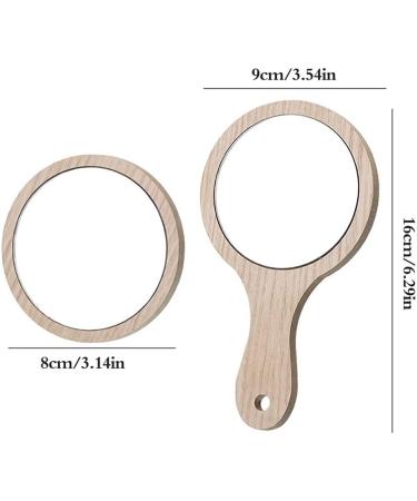 Portable Hand Mirror 7.2CM - Small Round Glass Compact Mirror - Buy Online on GoSupps.com