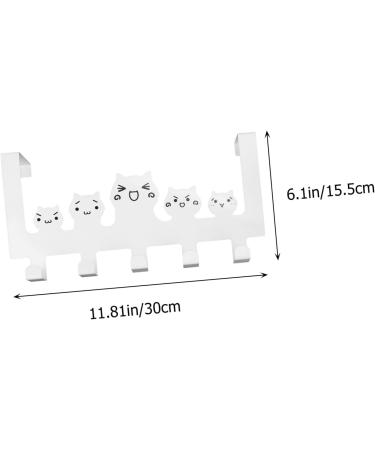 Alipis Hook up Towel Hook Hat Hanger Towel Hanger Over Door Hook Rack Door Hanger Cabinet Door Storage Hook 30X15.5CM White - Buy Online on GoSupps.com