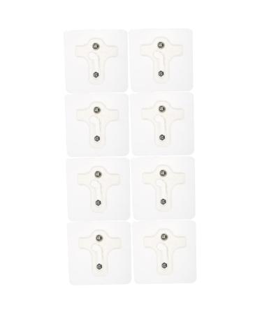 Alipis 8 Pcs Punch Stickers Heavy Duty Clothes Hanger Rack Transparent Seamless Hook No Adhesive Hooks 7.8X7.8X1.2CMx2pcs Transparentx2pcs