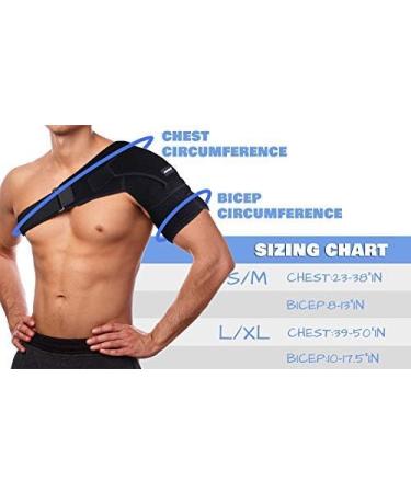 Thx4COPPER Magnetic Shoulder Brace - Adjustable Support Wrap for Arm Injury & Pain Relief - Buy Online on GoSupps.com
