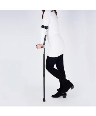 Crutches for Adults Forearm Crutches Crutches for Walking 10 Stops Adjustable with Soft Ergonomic Handle Grips Adjustable Crutches and Physically Impaired Journey - Buy Online on GoSupps.com