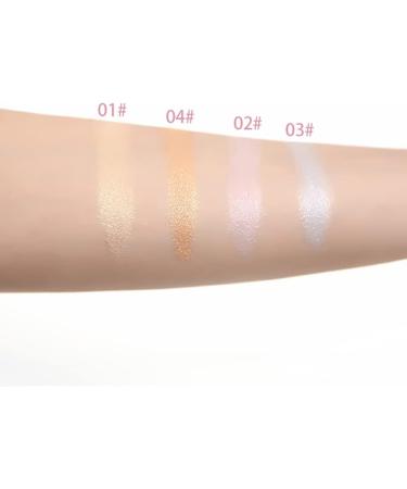 Powder Spray Glitter Brighten Shimmer Aroma Highlighter Makeup Pigment Powder For Face Body Hair -Ivory White spray powder for women women body powder baby powder - Buy Online on GoSupps.com