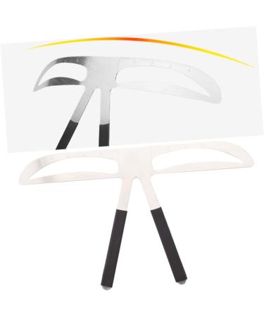 Beavorty 2pcs Eyes Makeup Molds Make up Kit Eyebrow Drawing Tool Template Auxiliary Tool Miss Stainless Steel - Buy Online on GoSupps.com