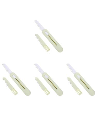 FRCOLOR 4 Sets Eyebrow Trimmer Womens Travel Kit Eyebrow Razor Armpit Hair Face Shaver for Women Facial Hair Travel Kit for Women Miss Stainless Steel Blade Hair Removal mediumx4pcs