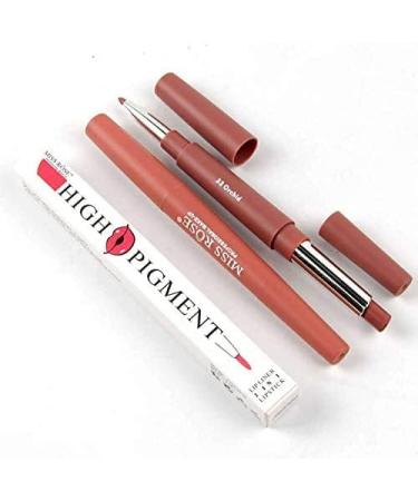 Miss Rose Long-lasting Lip Liner Matte Lip Pencil Waterproof Moisturizing Lipsticks Makeup Contour Cosmetics 03 Flash of Pink - Buy Online on GoSupps.com