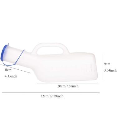 xilinshop Portable Urinal Portable Male Urinal 1000ML Pee Bottle with Lid for Hospital Travel Camping Car Road Trip Lengthened Spout Urinal Urinal - Buy Online on GoSupps.com