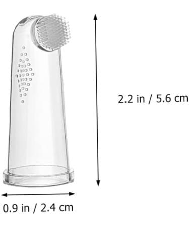 Minkissy Finger Toothbrush Set - 2 Sets for Babies & Toddlers | Safe Mouth Cleaning Tool for Kids & Pets - Buy Online on GoSupps.com