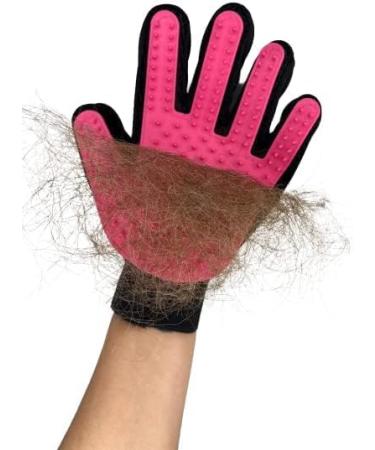 Pet Dog Cat Grooming Glove Pet brushes for shedding Massage Glove for Long and Short Hair dog grooming brush for Gentle Massage Dog brushes for grooming Glove Mitt for Dogs Rabbits&Horses (pink) - Buy Online on GoSupps.com
