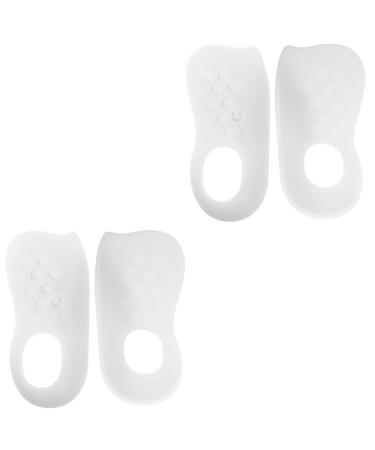 NOLITOY 2 Pairs Flat Foot Insoles Shoe Inserts Men O/x Gel Arch Support Cushion Practical Foot Pad Foot Supplies Washable Foot Support Arch Cushion Man White Pad Care