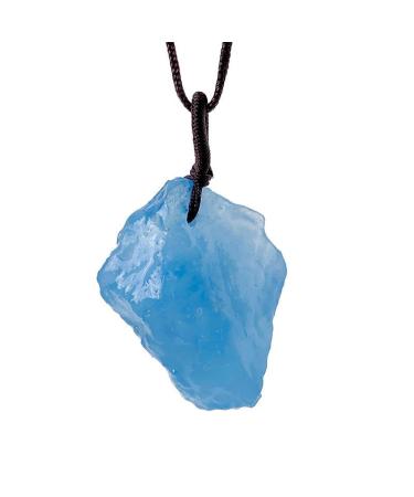 raw Crystals Stones Aquamarine Quartz pendent for Souvenir Gift 1pc Natural Luster
