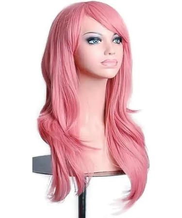 Pink Neon Wig 20 Long Wavy Hair for Costume Party Cosplay Fancy Dress Fancy Dress Wig Fancy Dress Parties Fancy Dress Accessories Stag Do Hen Do By TRIXES Neon Pink - Buy Online on GoSupps.com