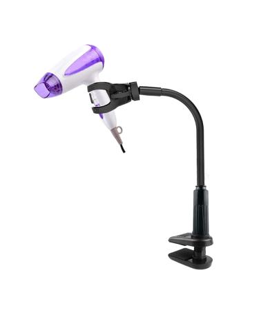 FOUUA Dog Hair Dryer Stand, Pet Grooming Table Hair Dryer Holder, Hands Free Blow Dryer Holder, 360 Degrees Rotatable Lazy Hair Dryer Stand with Adjustable Clamp Mount for Dog Cat Grooming