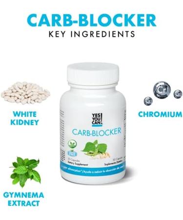 Organic Carb Blocker: Metabolism Booster, Calorie & Carb Reduction - 30 Capsules, Gluten-Free - Buy Online on GoSupps.com