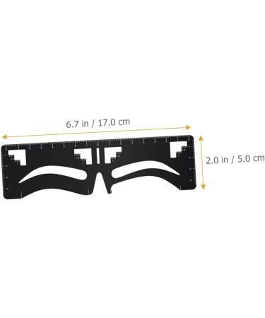 FOMIYES Eyebrow Design Eyebrow Card Eyebrow Positioning Tool Metal Eyebrow Ruler Survey Ruler Eyebrow Shape - Buy Online on GoSupps.com