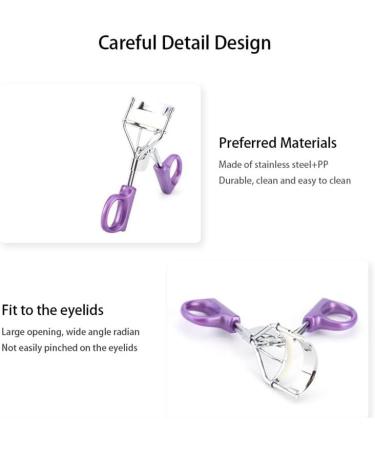 Effortless Lash Curler: Instant Eye-Opening Effect Easy-to-Use Eyelash Curling Tool-Design for Home & Travel Purple - Buy Online on GoSupps.com
