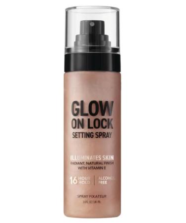 Glow On Lock Setting Spray Alcohol-Free 16 Hour Hold Luminous Finish (pack of 1)
