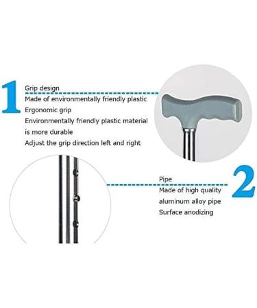 Canes Premium Stability Four Legged Aluminum Cane Crutches Adjustable Telescopic Non Slip Walking Stick for Elderly Disabled Women Outdoor Travel Walking Crutches Innovate - Buy Online on GoSupps.com