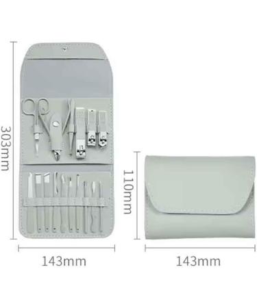 Kandid Nail Clippers Set - 16 Pieces Manicure Set Stainless Steel Sharp Manicure Kit Professional Manicure and Grooming Kit by Kandid Nail Care Tools with Leather Bag for Travel and Home - Buy Online on GoSupps.com