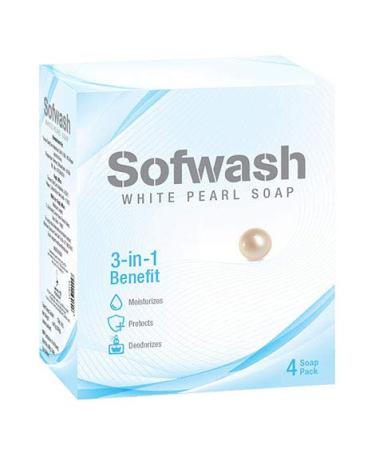 Sofwash White Pearl Soap 75g - Pack of 2 (4 Bars) | Premium International Shipping - Buy Online on GoSupps.com