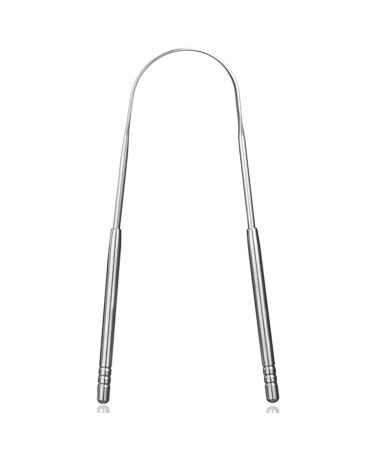 Tongue Cleaner Stainless Steel U"-Shaped Tongue Scraper Tongue Cleaners Safe and Comfortable Promote Oral Hygiene