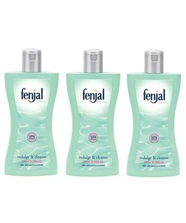 THREE PACKS of Fenjal Classic Indulge & Cleanse Bath Bubbles 200ml
