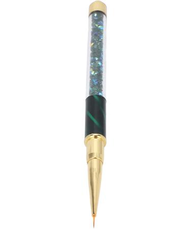 Manicure Liner Pen Nail Rhinestone Picker Dotting Pen Nail Art DIY Decoration Tool for Household Nail Shop (Dark green stripes (short pull cord)) - Buy Online on GoSupps.com
