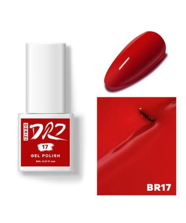 DERIZI 60 Colors Gel Nail Polish Semipermanant Nail Polish Varnish Semi-Permanent Varnish UV Nail Gel Primer Soak Off Nail Art - (Color: BR17-8ml)