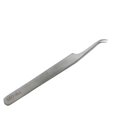 Eyelash Tweezers with Curved Tip Stainless Steel False Eyelash Tools Eyelash Extension High Precision TW-G2S