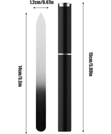 Set of 2 Glass Nail Files Professional Nail Files for Smoothing Natural and Gel Nails Washable File - Buy Online on GoSupps.com