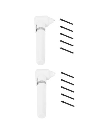 TEHAUX 2 pcs Mixer Eyeliner Electric Eyebrow Cups Lip Pigment Sticks with White Whitex2pcs mediumx2pcs