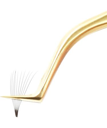 Professional Stainless Steel Lash Tweezers for Mega Volume and Mink Eyelashes - Gold-K06 - Buy Online on GoSupps.com