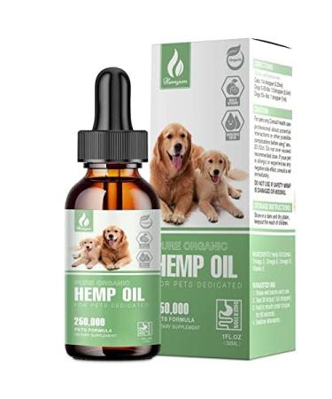 Oil for Dogs and Cats - Organic Extract Drops Dog Treats Rich in Omega 3-6-9 - Natural Pet Oil Non-GMO