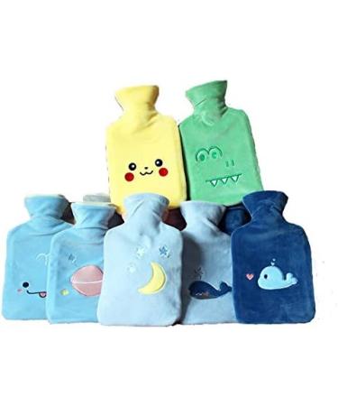 Long-Lasting Plush Hot Water Bottle - Monochrome PVC & Silicone Hand Warmer for Ultimate Comfort | International Shipping - Buy Online on GoSupps.com