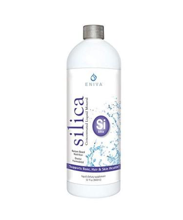 Eniva Health Liquid Ionic Silica | 2 MG | Supplement Supports Healthy Collagen & Elastin Production for Joint & Bone Support Healthy Skin, Hair and Nails Keto Friendly, Gluten Free - 32 Servings - Buy Online on GoSupps.com