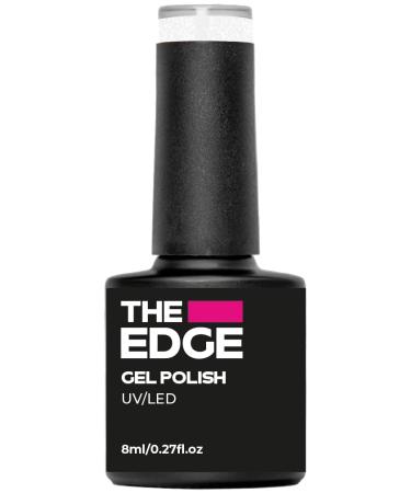 THE EDGE Gel Nail Polish 8ml - The Shimmer French - UV/LED Manicure/Pedicure for Salon & Home Use Highly Pigmented/Long Lasting/2-Coat Coverage