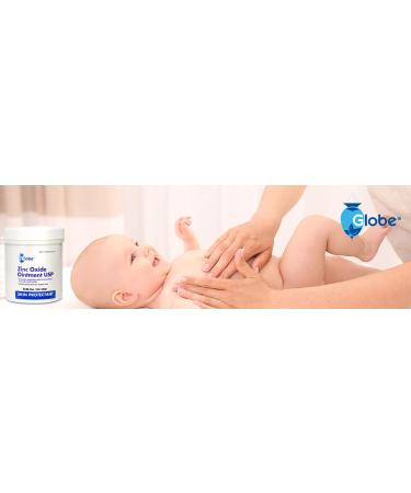16 oz Globe Zinc Oxide 20% Skin Protectant Ointment - Diaper Rash Relief & Protection from Poison Ivy Sumac Oak | International Shipping Available - Buy Online on GoSupps.com