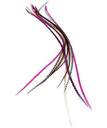 Real Feather Hair Extensions - Pink Naturals 10-Pack - Buy Online on GoSupps.com